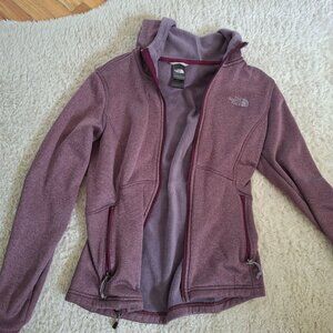 North Face zip up sweater with hood